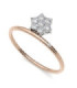 Rose gold ring with Diamonds