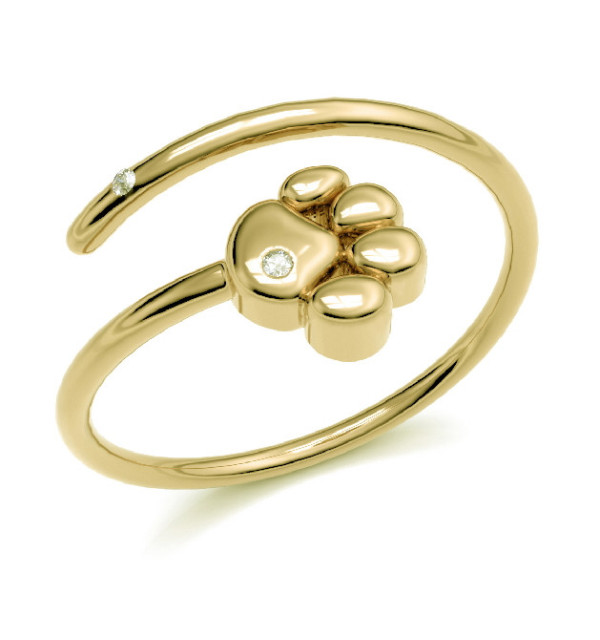 Anillo oro amarillo con Diamantes