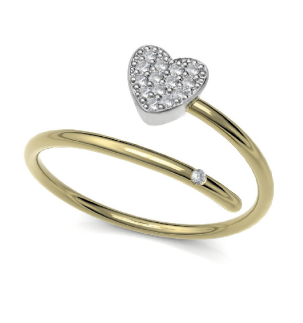 Anillo oro amarillo con Diamantes