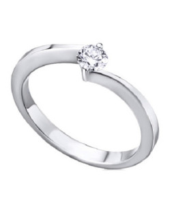 Anillo oro blanco y Diamantes