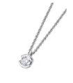 White gold pendant with a Diamond