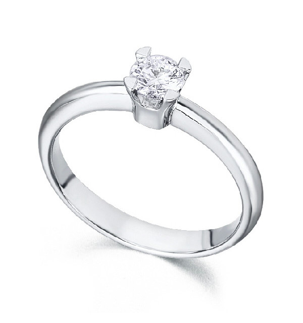 Anillo oro blanco y Diamante