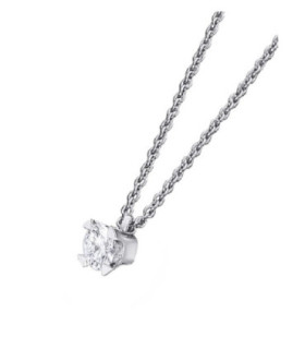 Colgante oro blanco y Diamantes