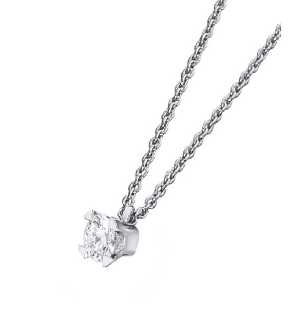 Colgante oro blanco y Diamantes