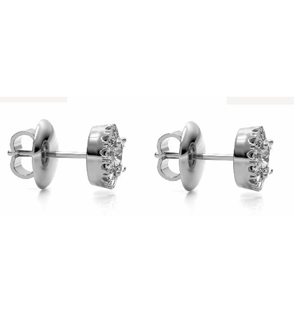 White gold earrings with Diamonds