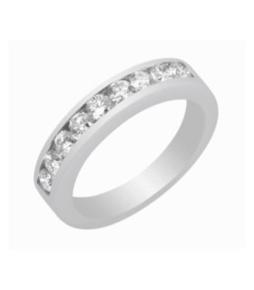 Anillo oro blanco con Diamantes