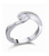 White gold ring with diamonds 0.42cts
