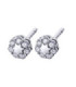 Pendientes oro blanco y Diamantes