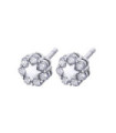 Pendientes oro blanco y Diamantes