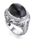White gold ring with Diamond and Spinel