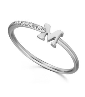 White gold band with Diamonds 0,53 Ct.