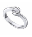 Anillo oro blanco y Diamantes