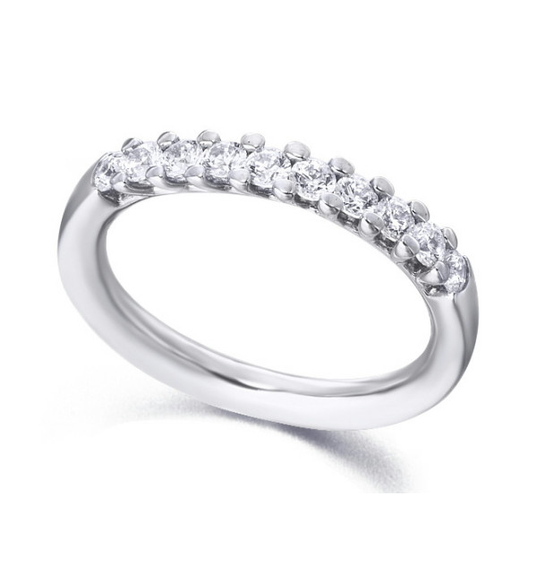 Anillo oro blanco con diamantes