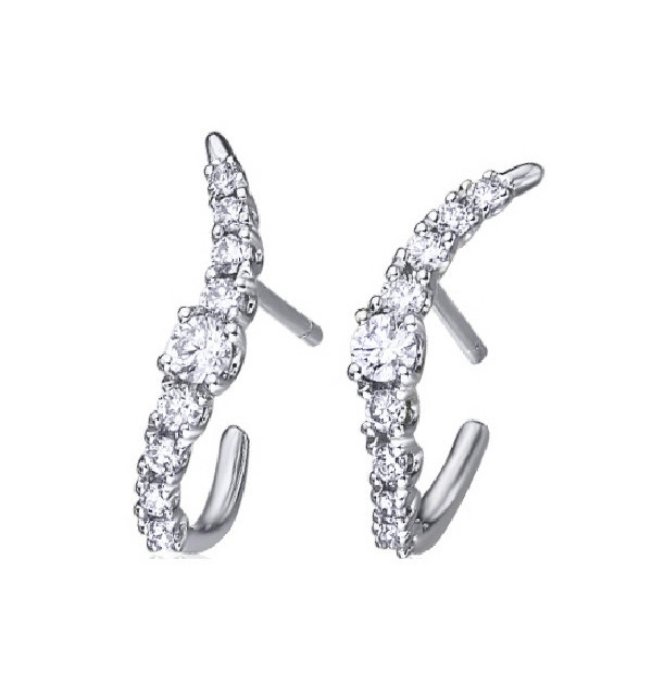 White gold earrings with Diamonds