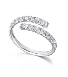 Anillo oro blanco y Diamantes