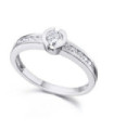 Anillo oro blanco y Diamantes