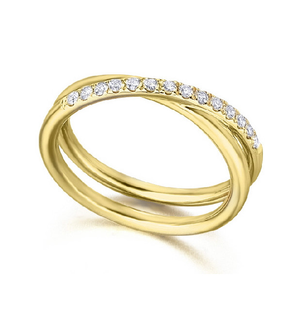 Anillo oro amarillo y Diamantes