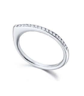Anillo oro blanco y Diamantes