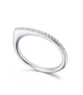 Anillo oro blanco y Diamantes