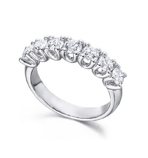 White gold ring with diamonds