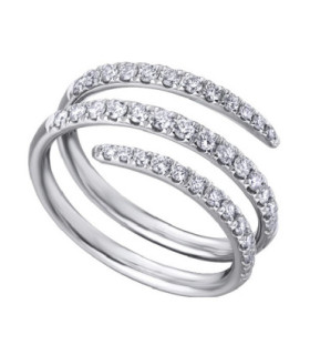 Anillo oro blanco y Diamantes