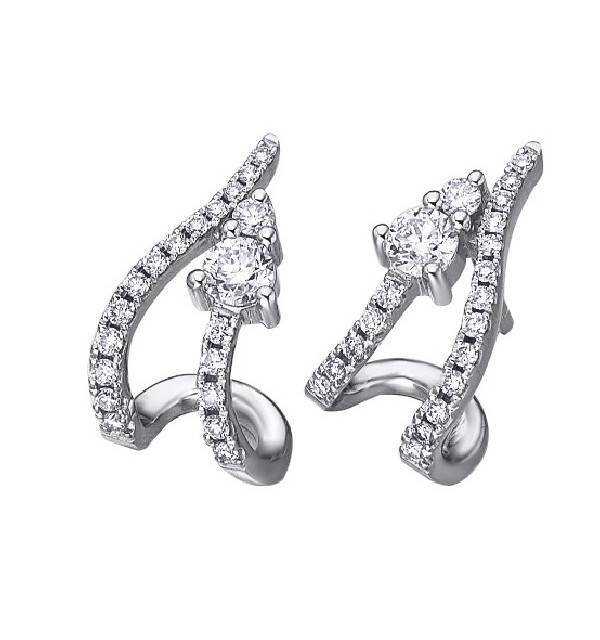 White gold earrings with Diamonds