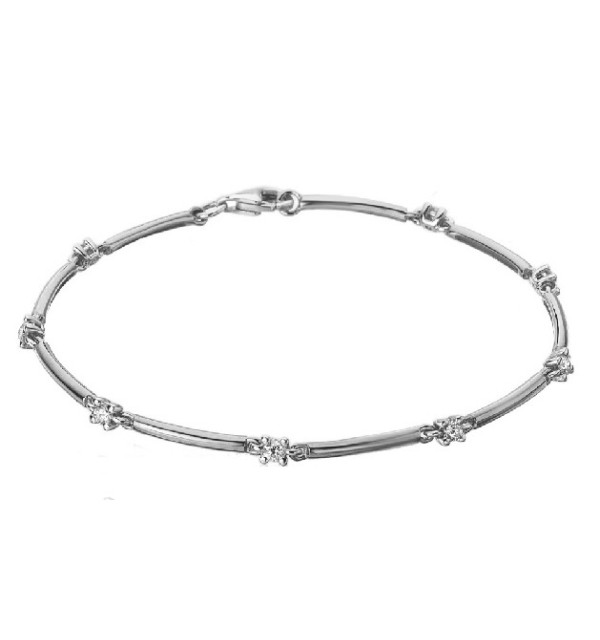 Pulsera oro blanco y Diamantes