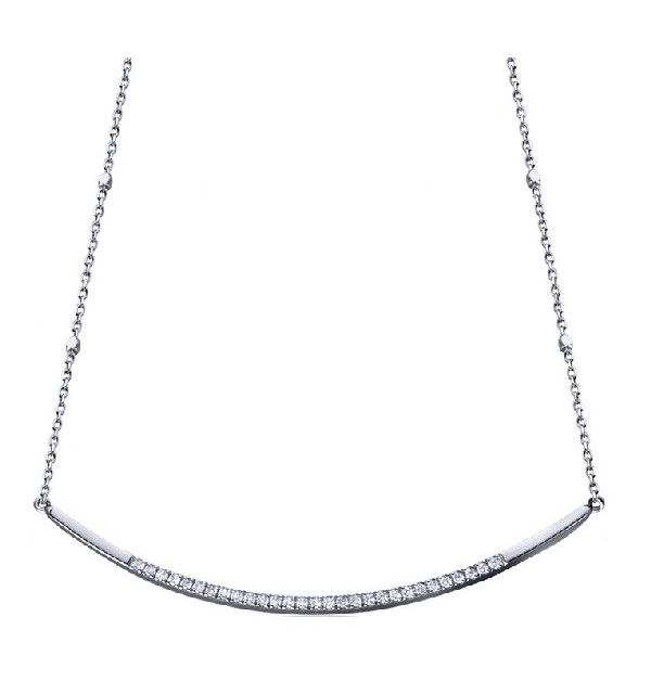 Colgante oro blanco y Diamantes