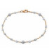 White and rose gold bracelet with  Diamonds