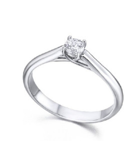 Anillo oro blanco y Diamante