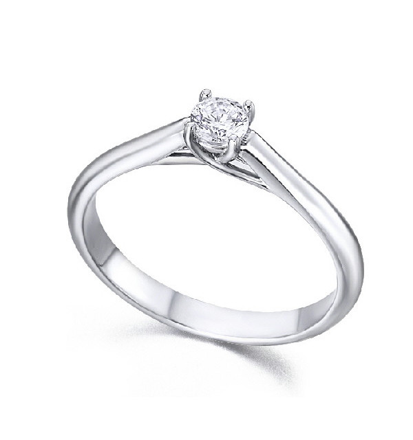 Anillo oro blanco y Diamante