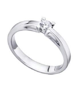 Anillo oro blanco y Diamante