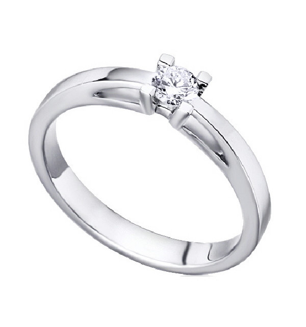 Anillo oro blanco y Diamante