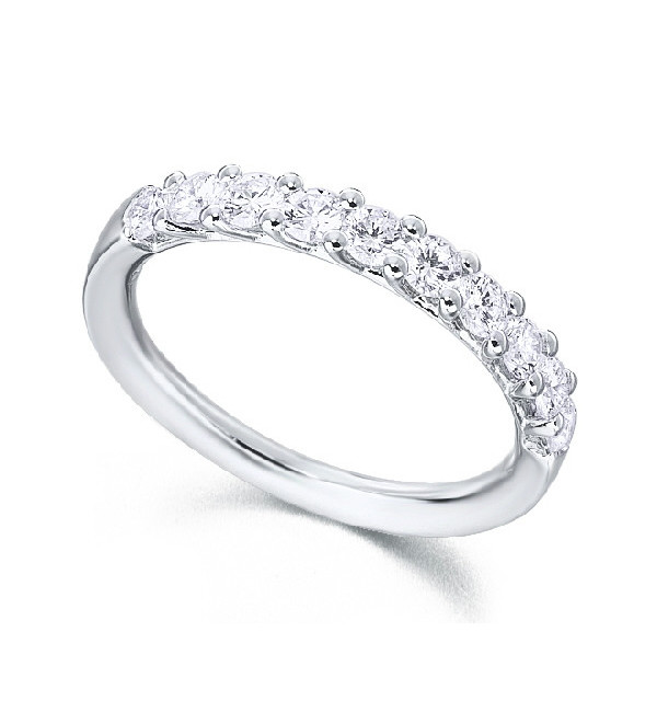 Alianza oro blanco y Diamantes