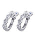 White gold earrings with Sapphire and Diamonds