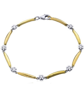 White and yellow gold bracelet with  Diamonds
