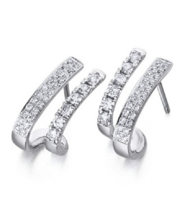 White gold earrings with Diamonds