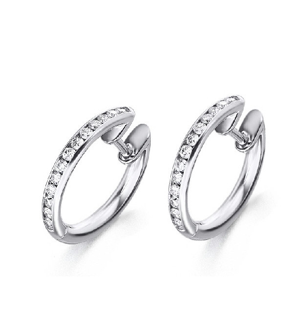 White gold earrings with Diamonds