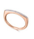 White and rose gold ring with Diamonds