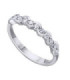 White gold band with diamonds