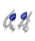 White gold earrings with Sapphires and Diamonds