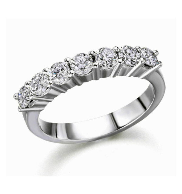 White gold band with Diamonds
