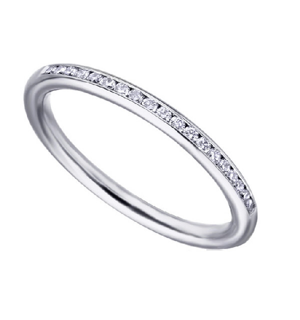 Anillo oro blanco y Diamantes