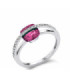 White gold ring with Ruby and Diamonds