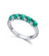 White gold ring with Emeralds and Diamonds