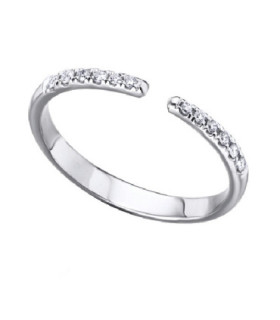 Anillo oro blanco y Diamantes