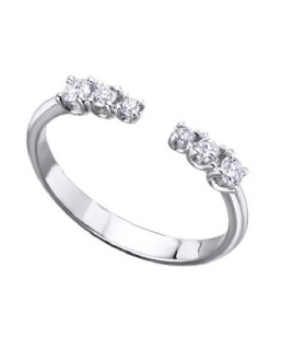 Anillo oro blanco y Diamantes