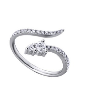 Anillo oro blanco y Diamantes