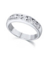 Alianza oro blanco y Diamantes