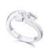White gold ring with diamond (0,38 cts)